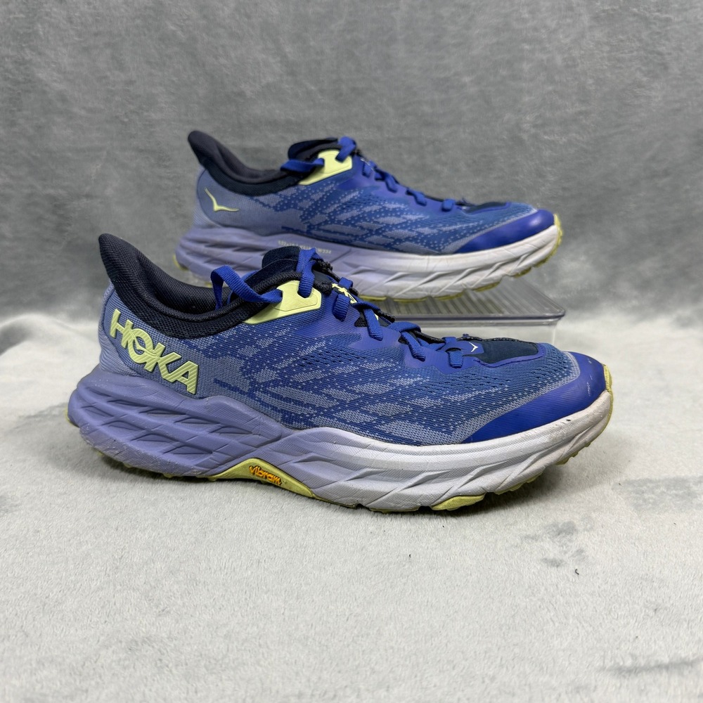 HOKA Womens 8.5 Blue Purple Speedgoat 5 Trail Running Shoes 1123158PIBN Gorpcore